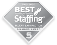 Best of Staffing: Talent Satisfaction Diamond Award Best of Staffing: Talent Satisfaction Diamond Award