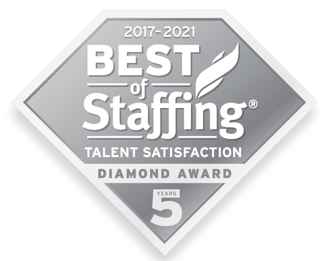 Best of Staffing: Talent Satisfaction Diamond Award 2021 Best of Staffing: Talent Satisfaction Diamond Award 2021